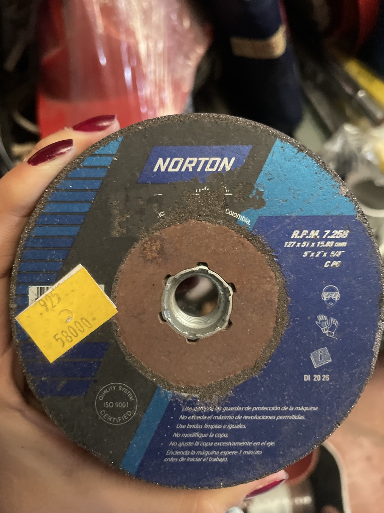 Norton disco abrasivo azul 7 pulg