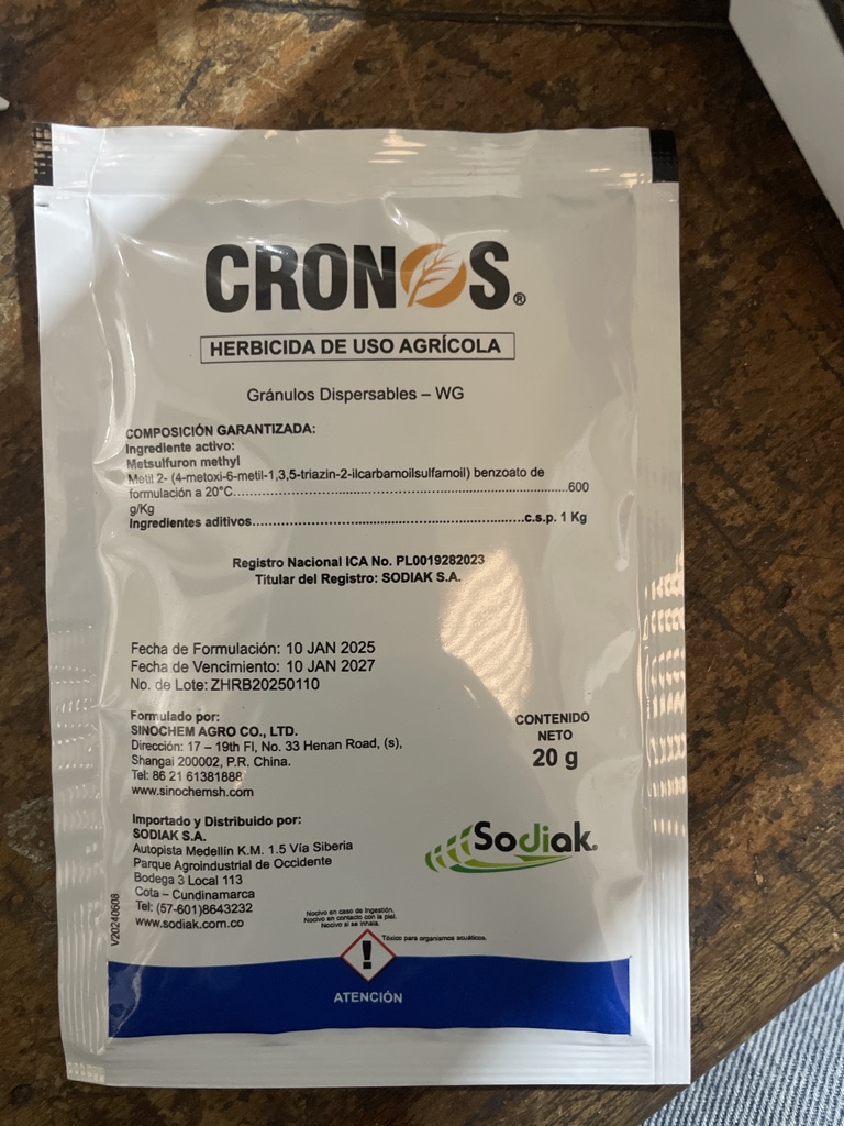 Cronos herbicida agricola 20g