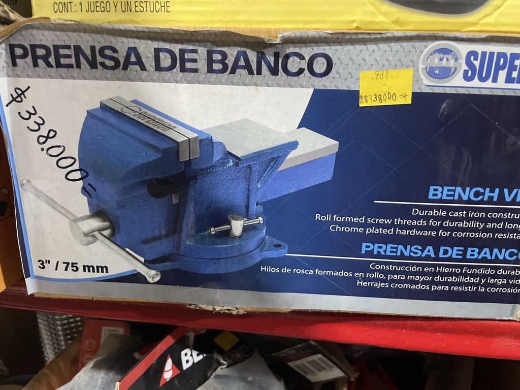 Prensa de banco 3 pulgadas
