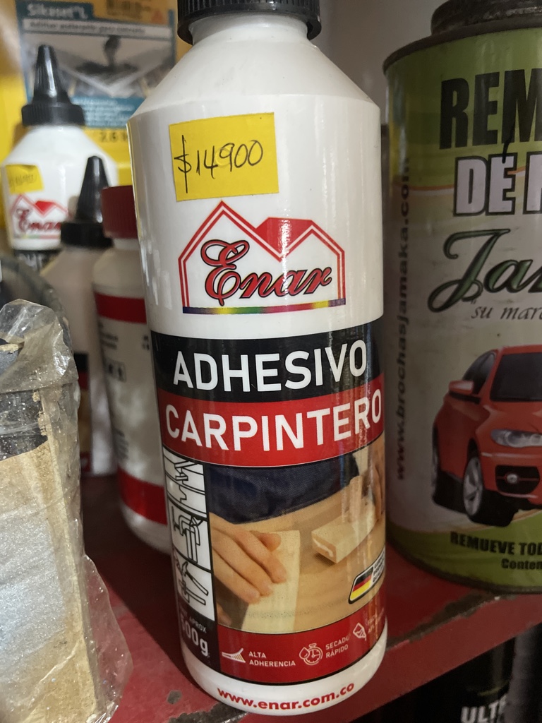 Enar adhesivo carpintero blanco