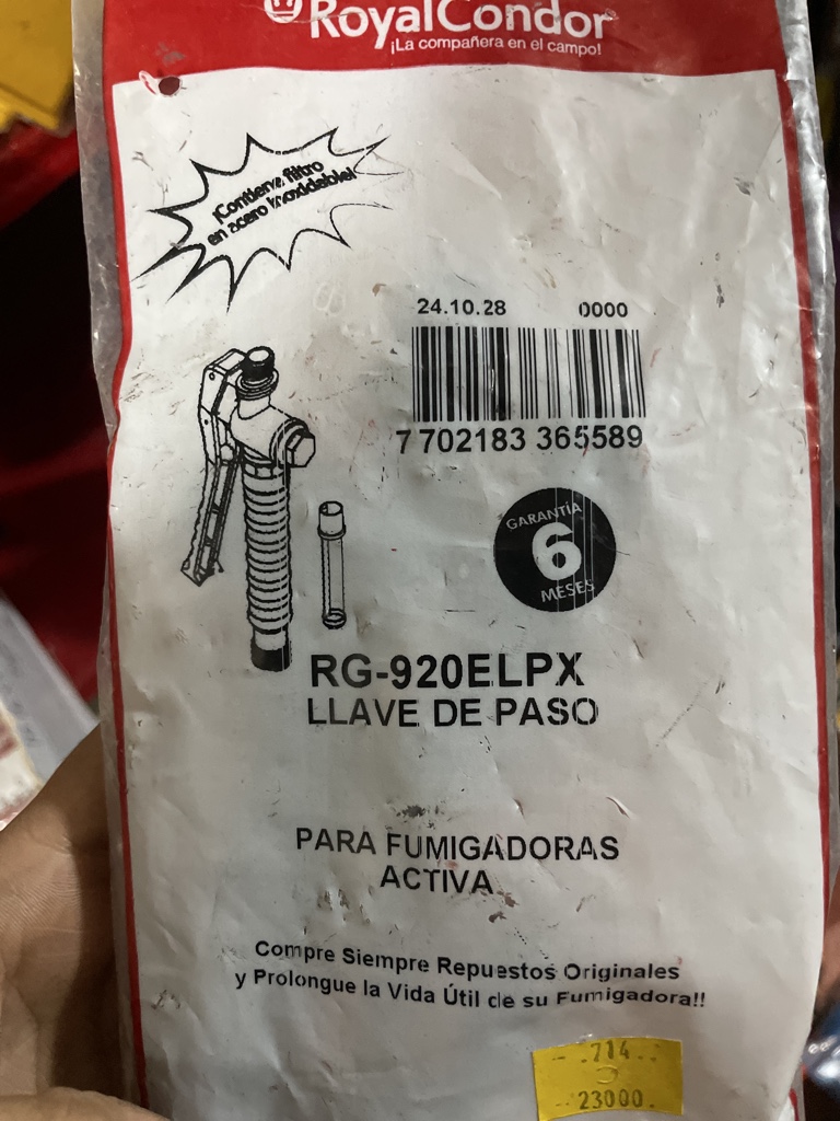 Royal Condor RG-920ELPX llave de paso