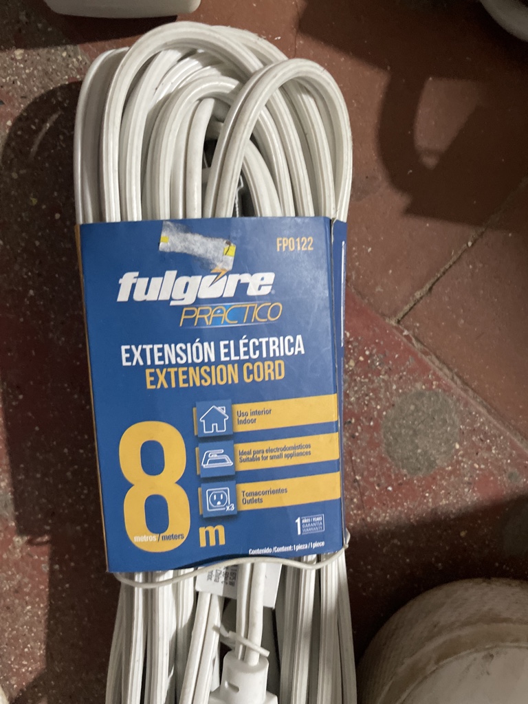 Fulgore Practico extensión eléctrica 8m