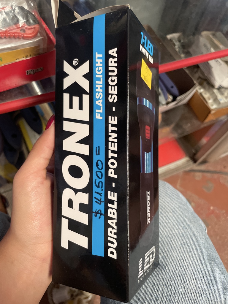 TRONEX flashlight LED negra
