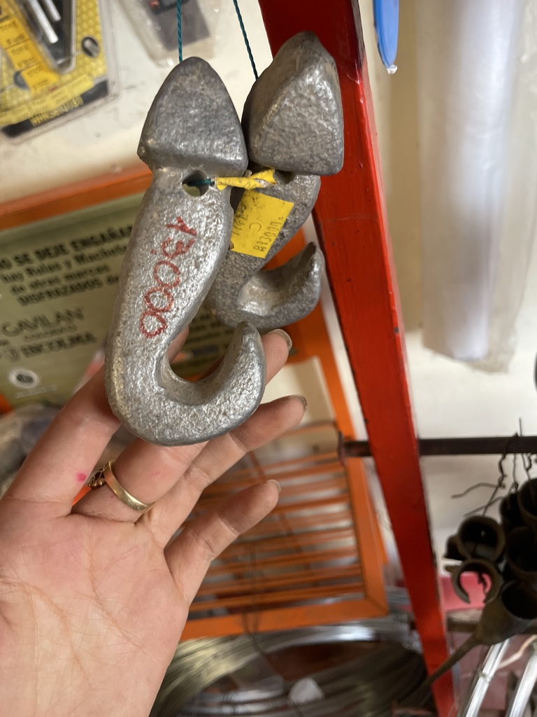 Ganchos de acero galvanizado
