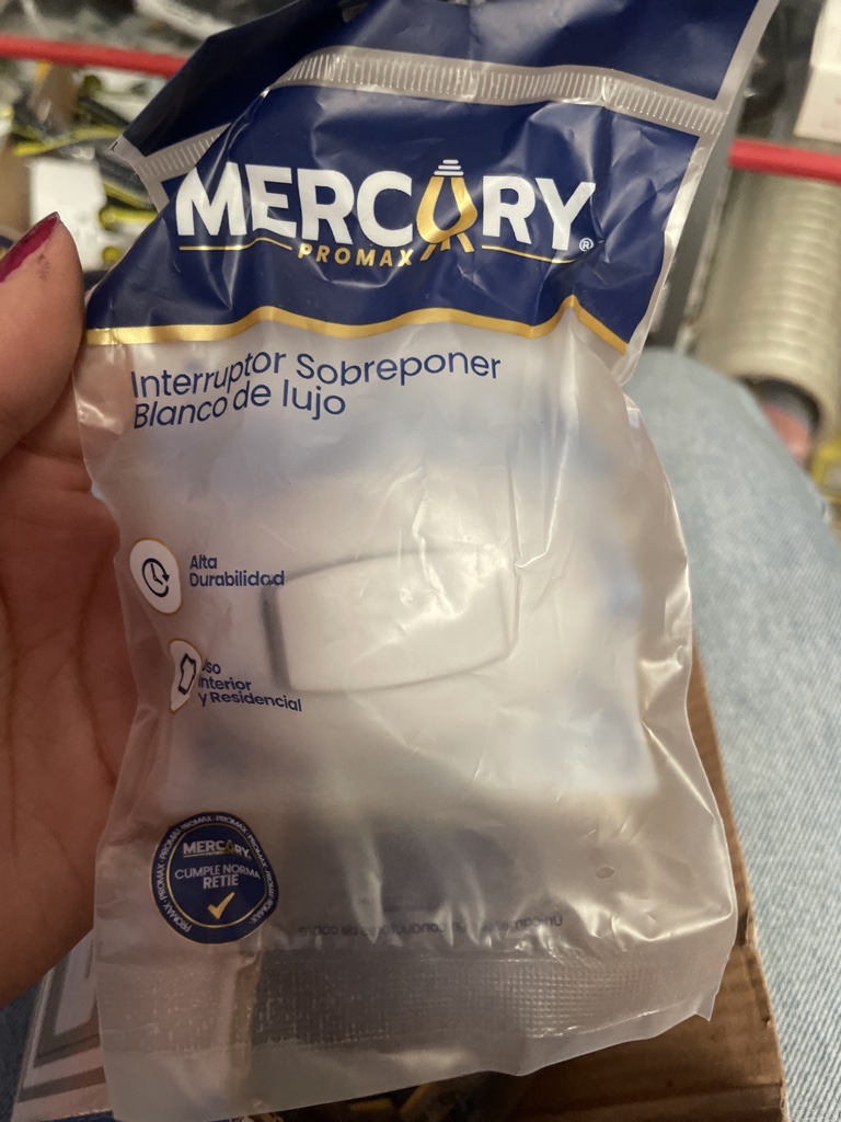 Mercury Promax interruptor blanco