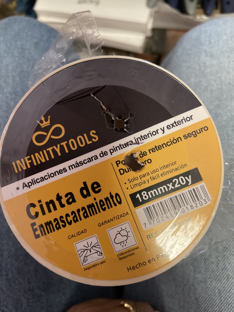 Infinity Tools cinta de enmascarar 18mm x20y