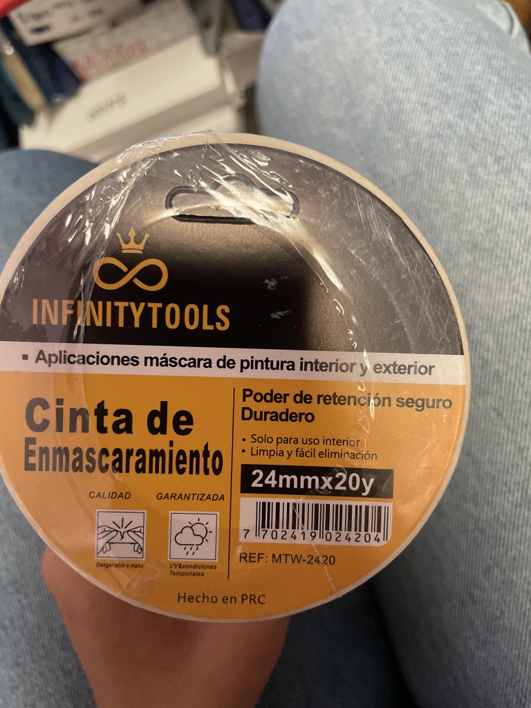 InfinityTools cinta enmascarar 24mm x 20y