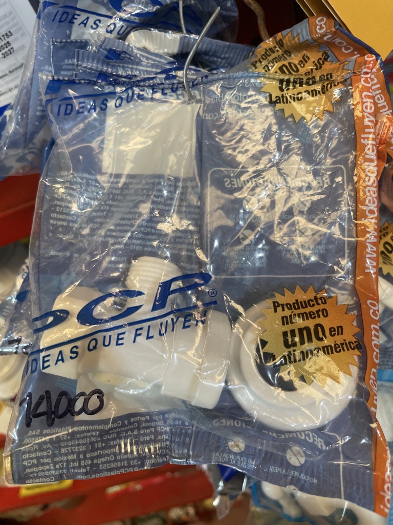 Registro mini 1 salida PCP blanco 1/2”-1/2”