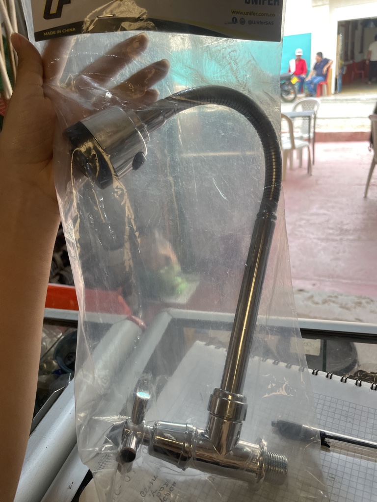Llave lavaplatos Unifer flexible cromada