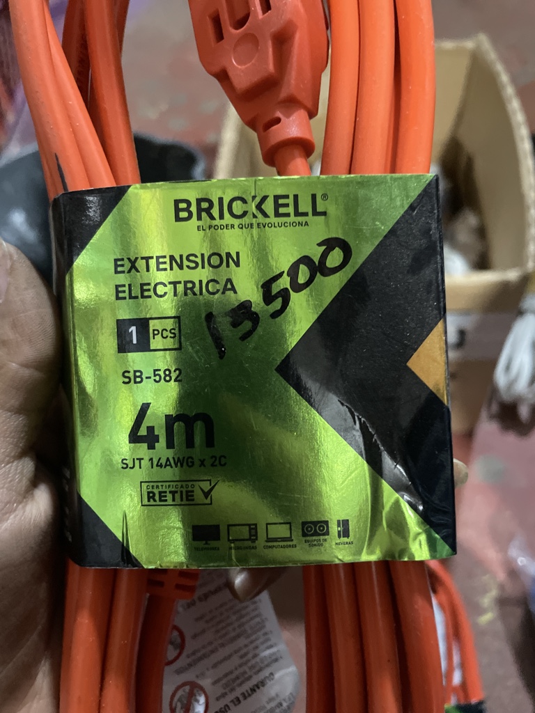 Brickell extension electrica naranja 3m