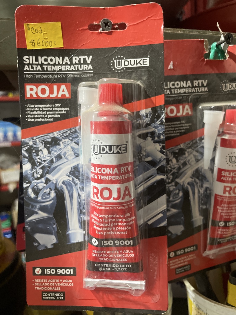 Duke silicona RTV roja 50ml