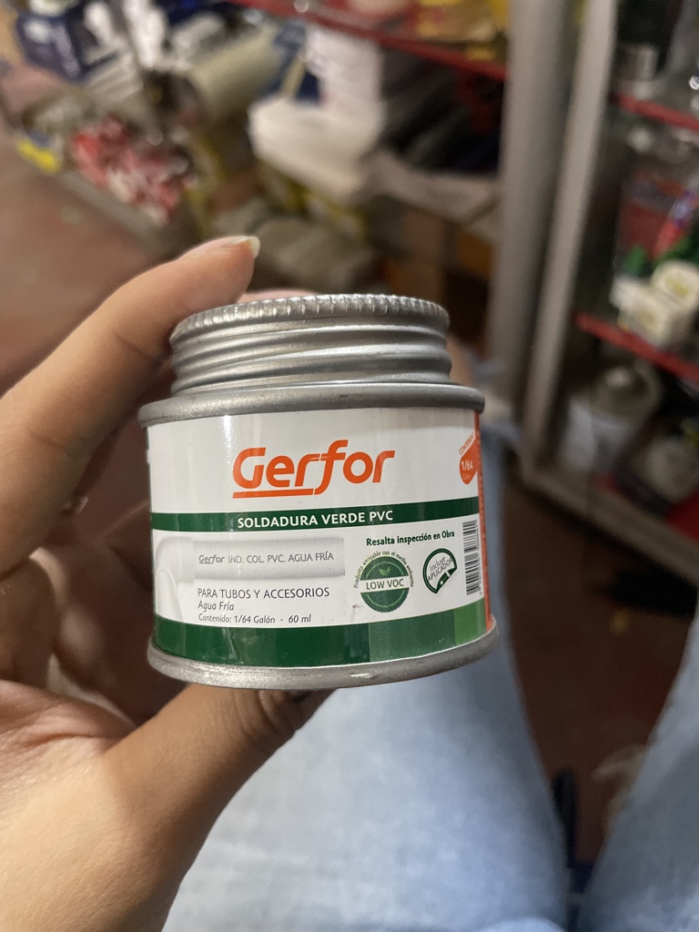 Gerfor soldadura verde PVC 1/64