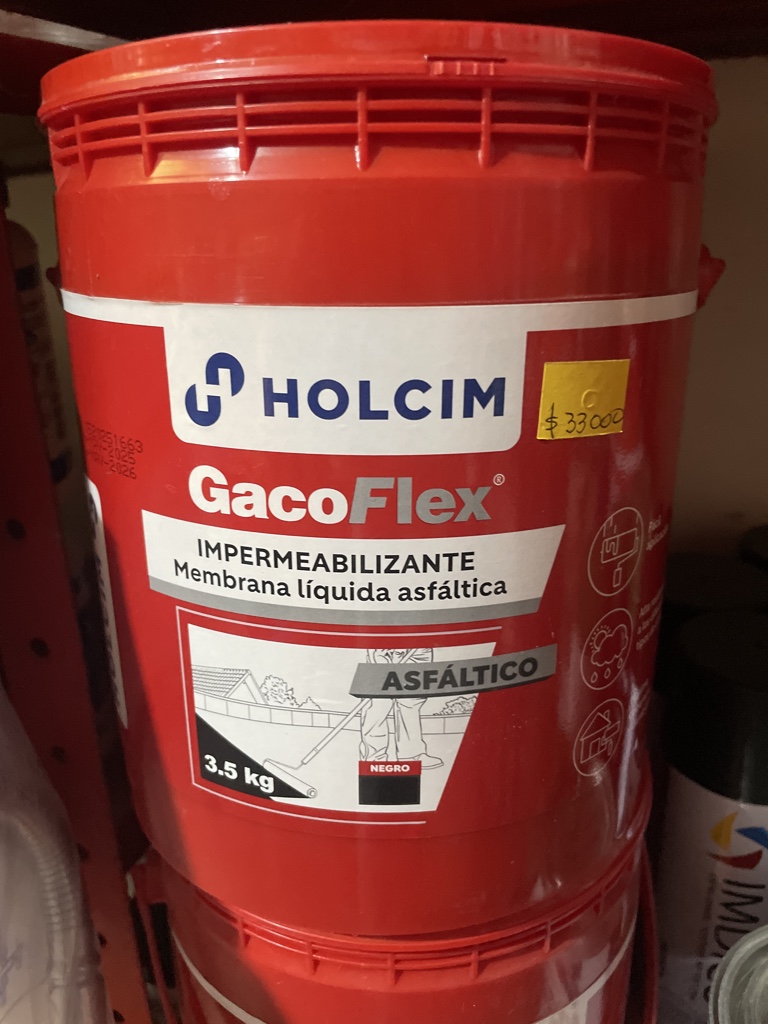 Holcim GacoFlex impermeabilizante negro 3.5 kg
