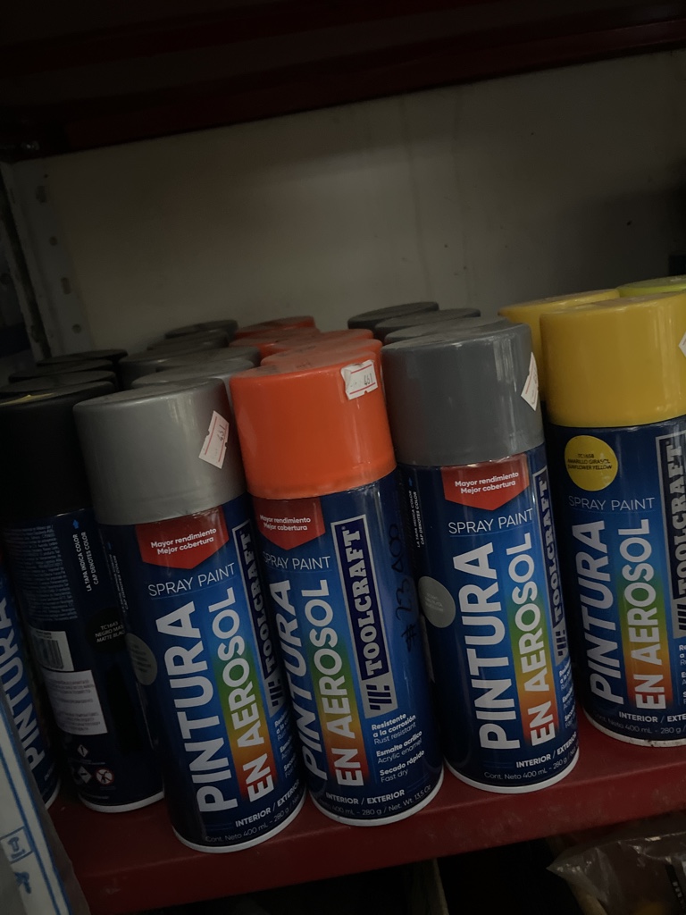 TOOLCRAFT pintura en aerosol gris