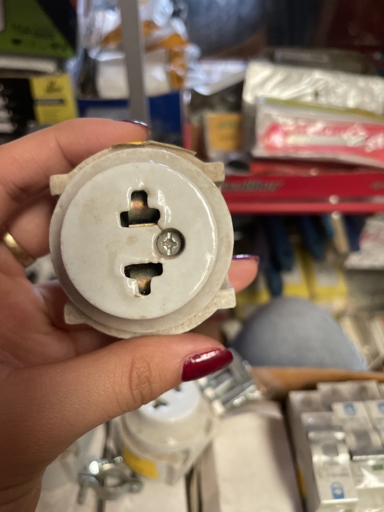 Portalampara ceramico