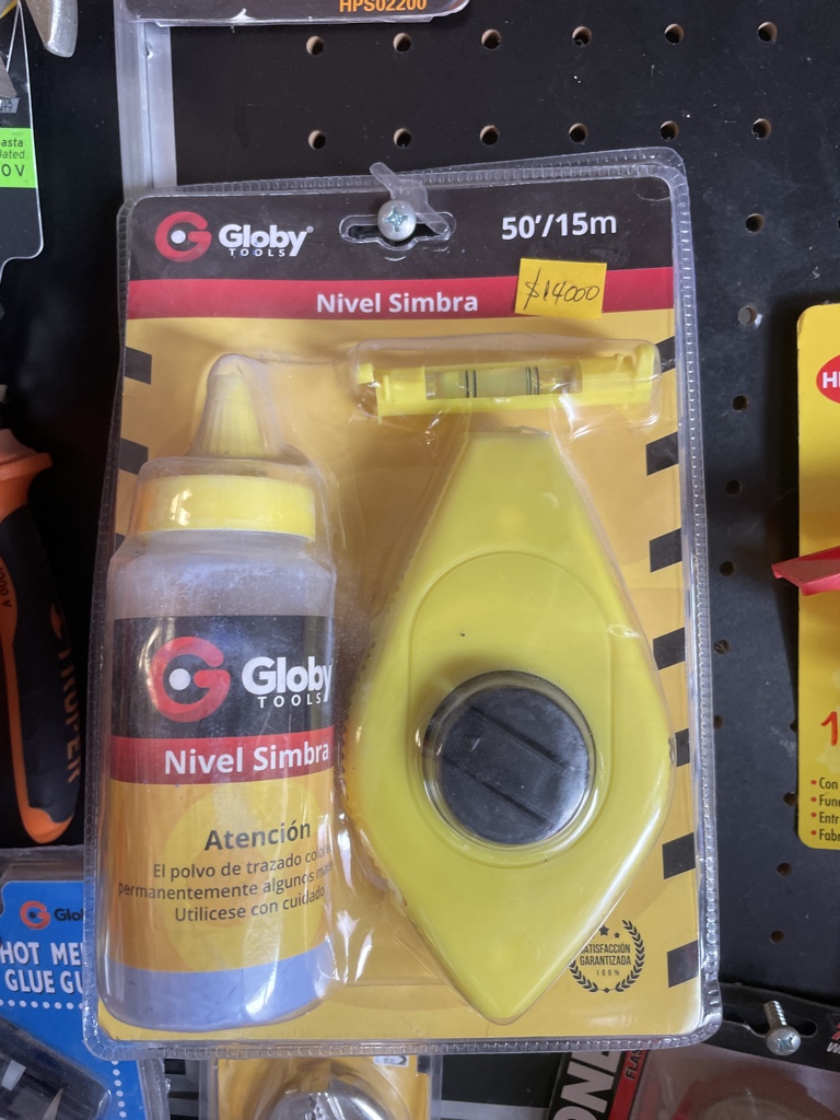 Globy Tools nivel de hilo amarillo