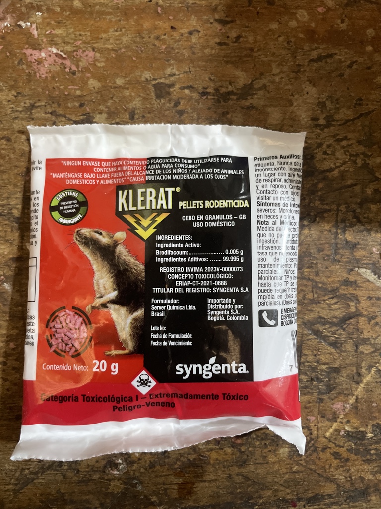 Klerat pellets rodenticida