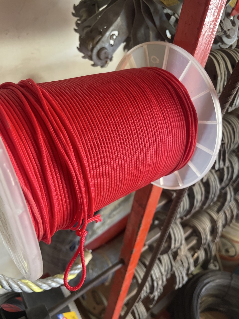 Piola Cuerda roja nylon por metro