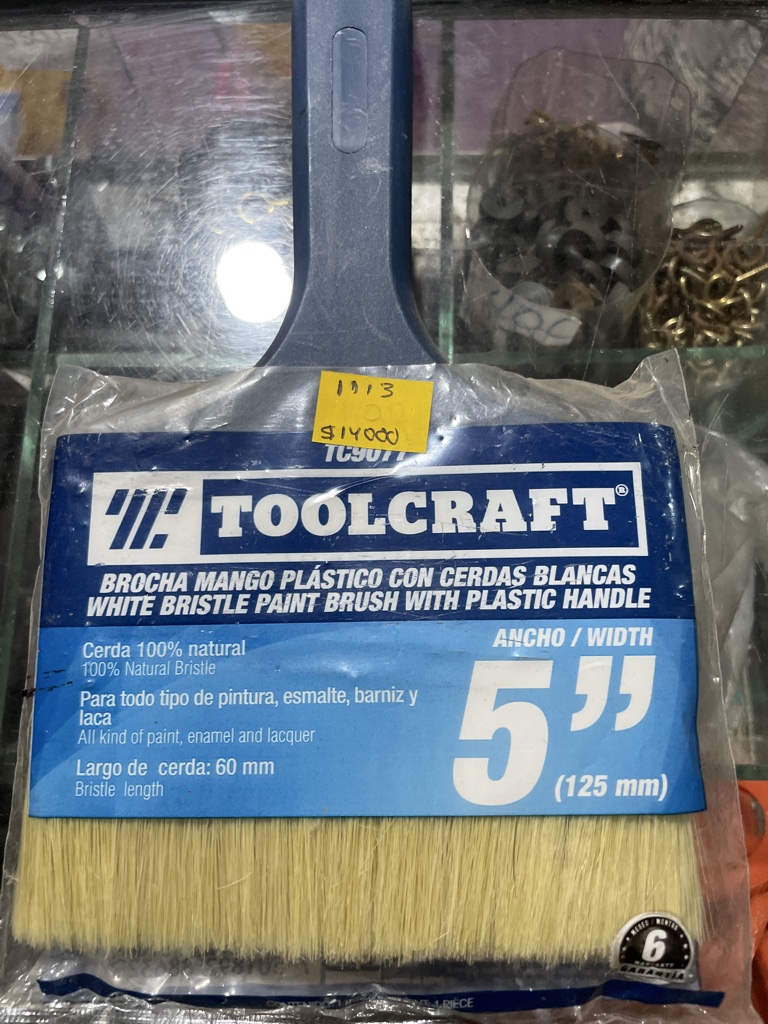 Toolcraft brocha blanca 5"