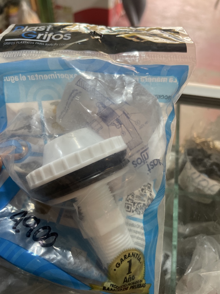 Desagüe plástico para lavamanos Grifos plastico blanco