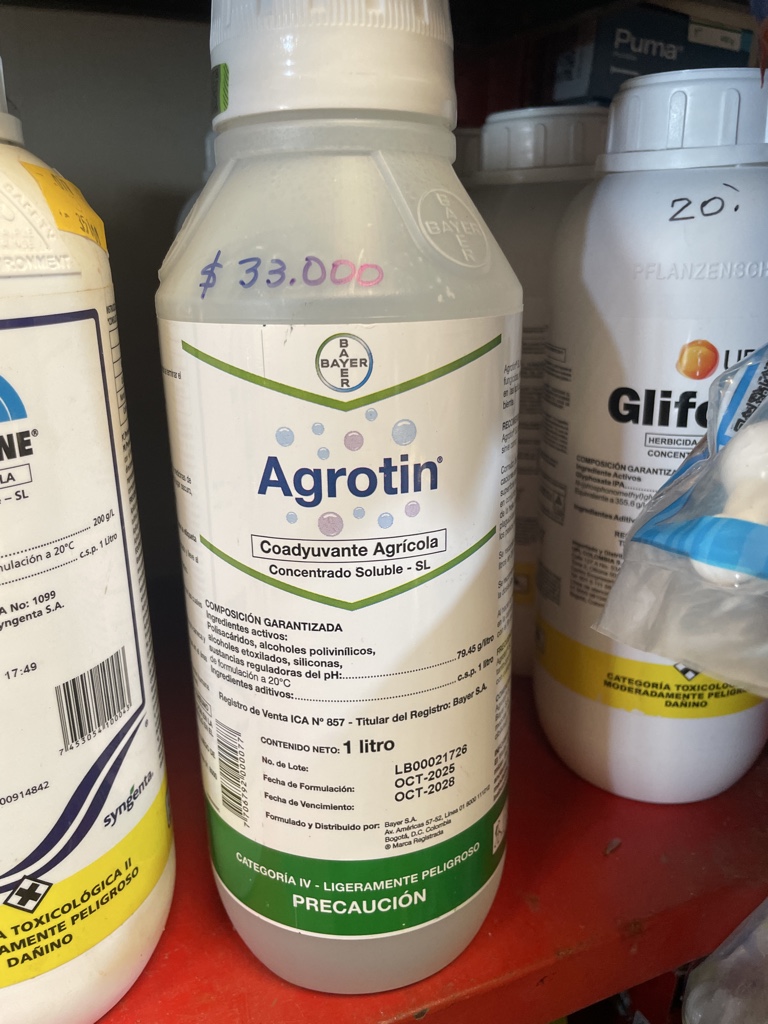 Agrotin coadyuvante agrícola