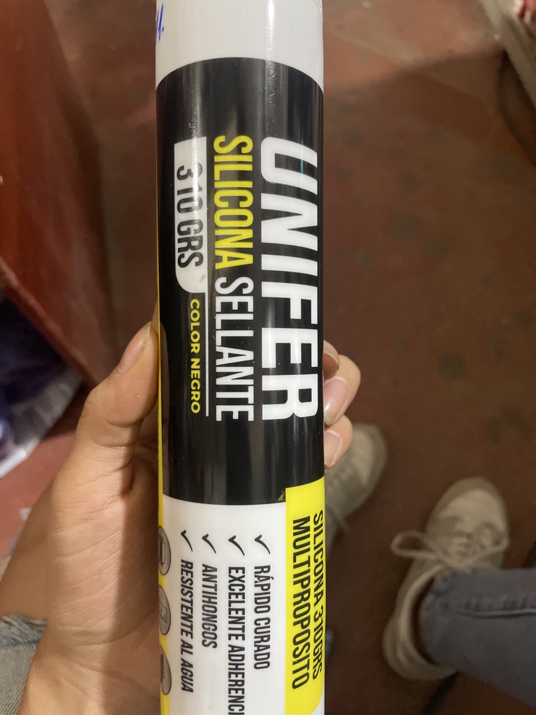 Unifer silicona sellante negra