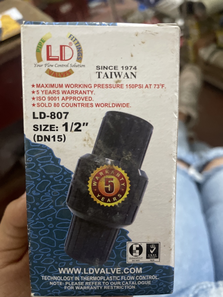 LD válvula negra 1/2"