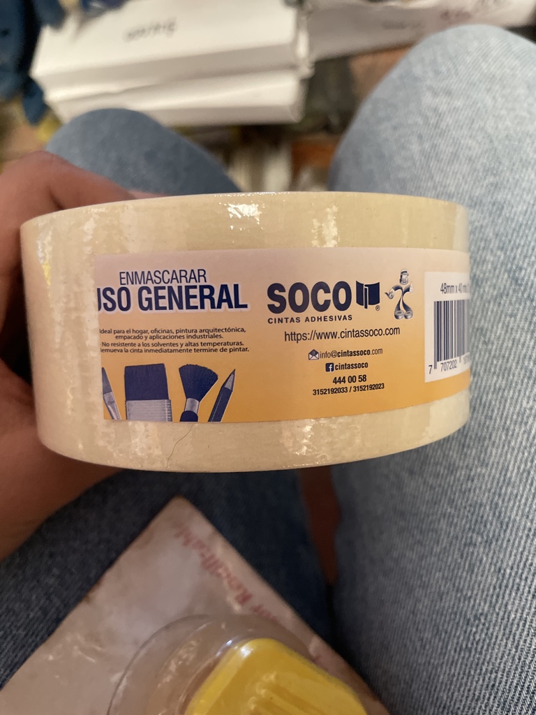 SOCO cinta enmascarar beige