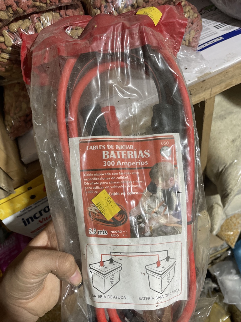 Cables de iniciar baterias 300A