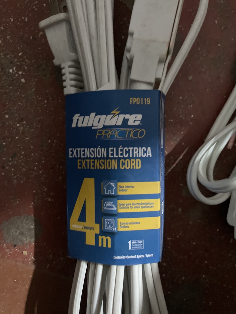 Fulgore Practico extension electrica 4m