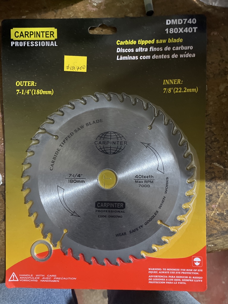 Disco sierra 180mm