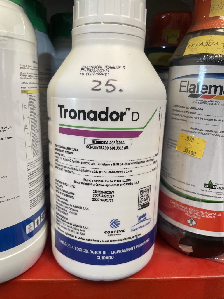 Tronador D herbicida blanco