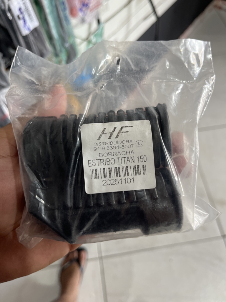 Borracha do estribo titan 150
