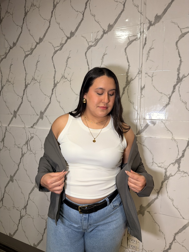 Musculosa Cuello Alto Rib