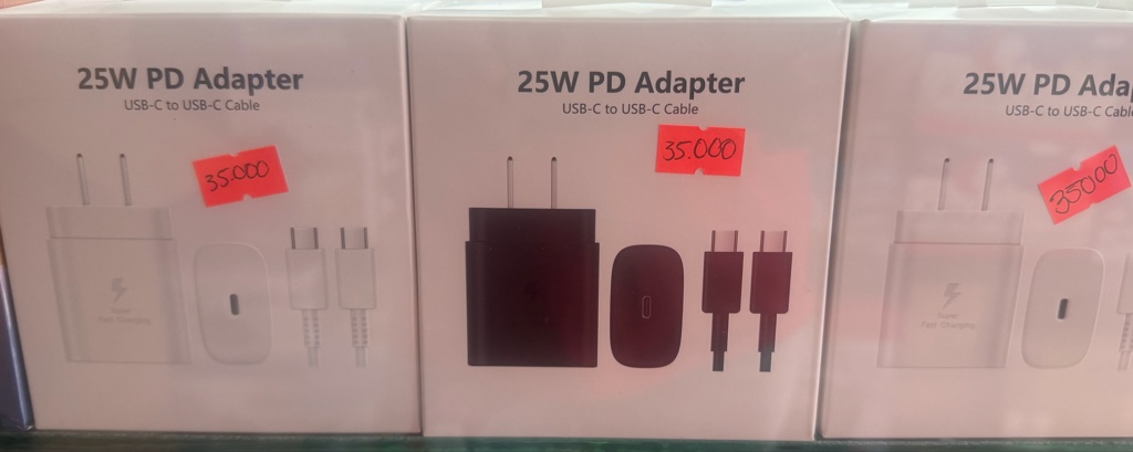 Cargador 25W PD blanco