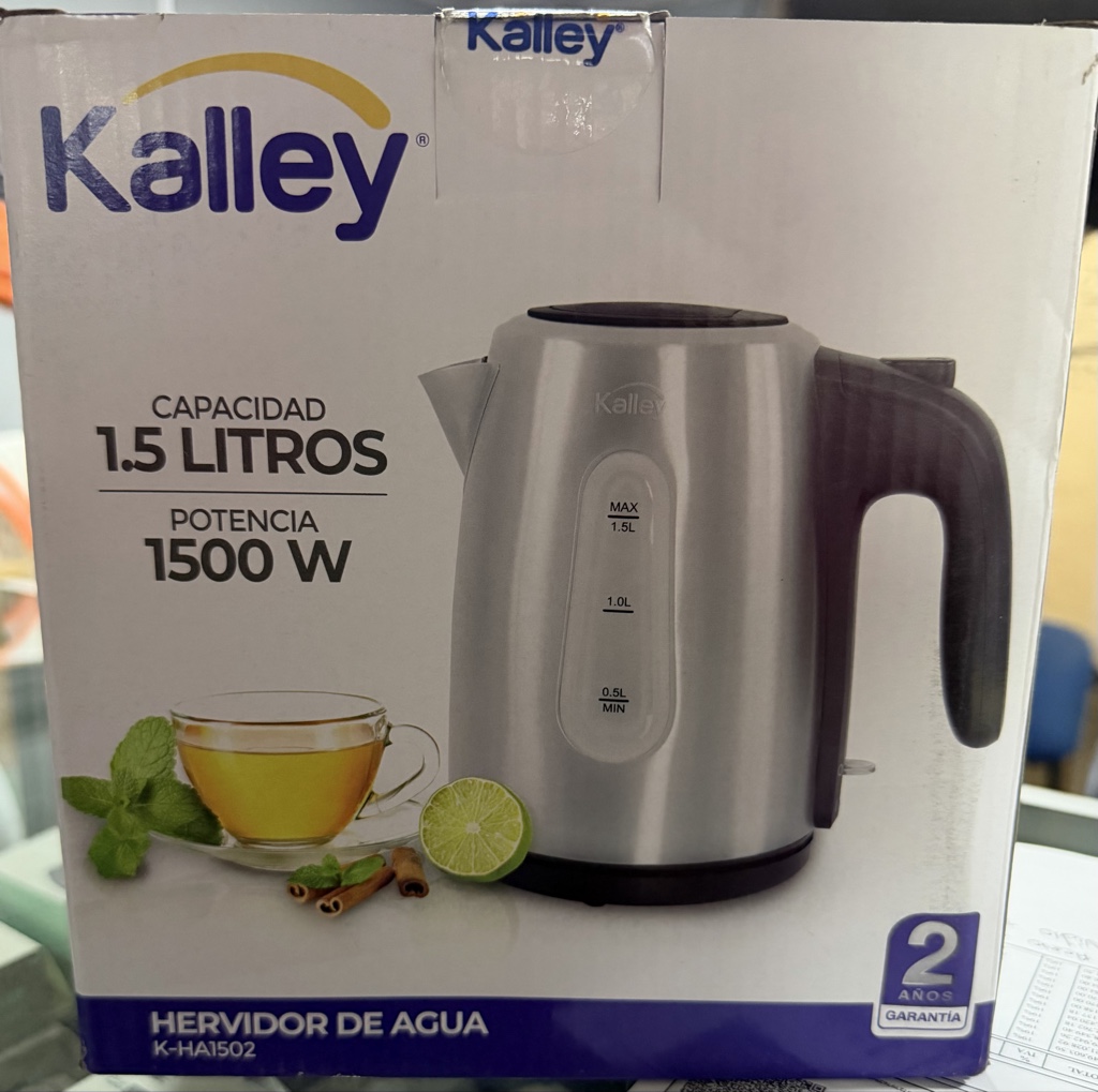 Kalley hervidor plata 1.5L