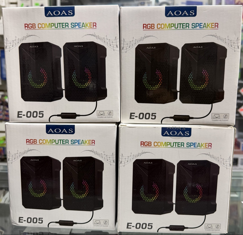 AOAS Parlantes RGB E-005 negros