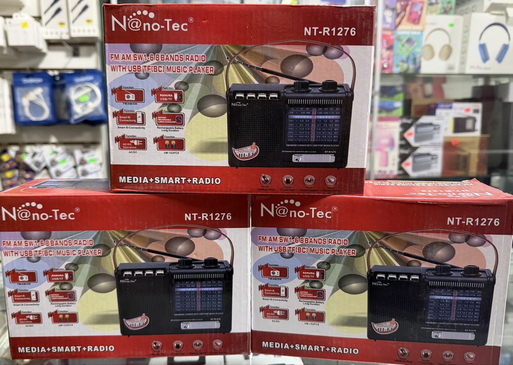 Nano-Tec radio FM/AM negra
