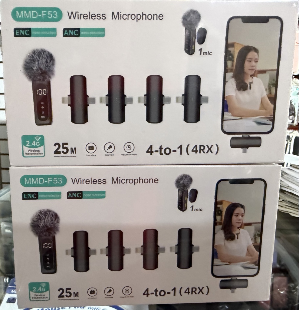 MMD-F53 micrófono inalámbrico negro