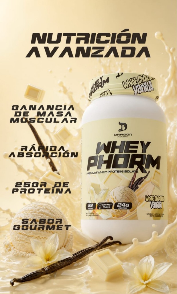 Wheyphorm Vainilla Chocolate blanco 2 libras 25 servicios