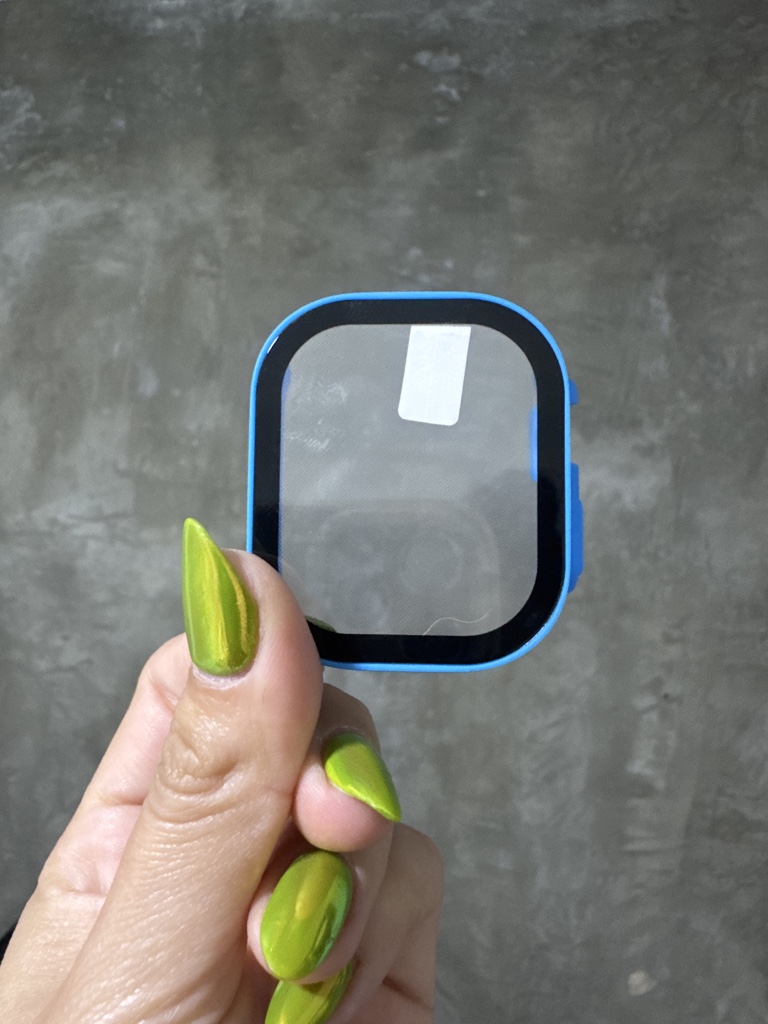Bumper con pantalla azul
