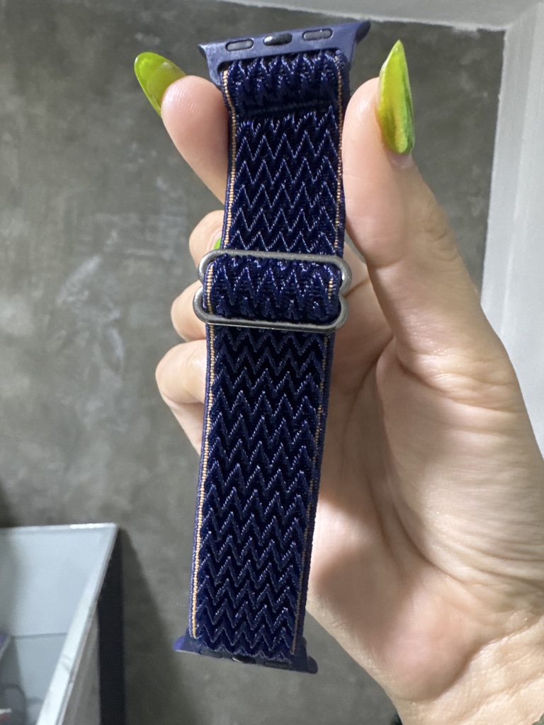 Correa elástica corrugada azul