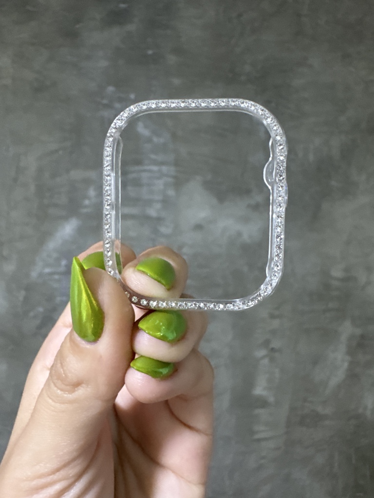 Bumper de brillos sin pantalla transparente