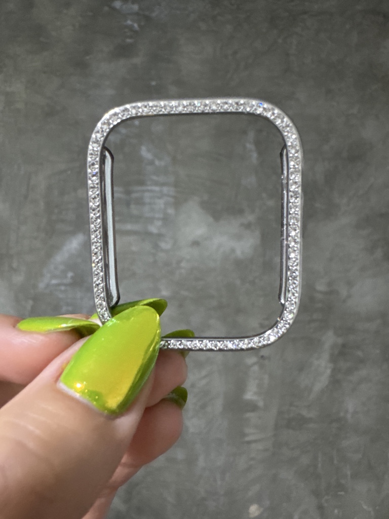 Bumper de brillos sin pantalla plateado