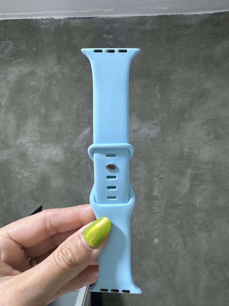 Correa de silicon azul claro