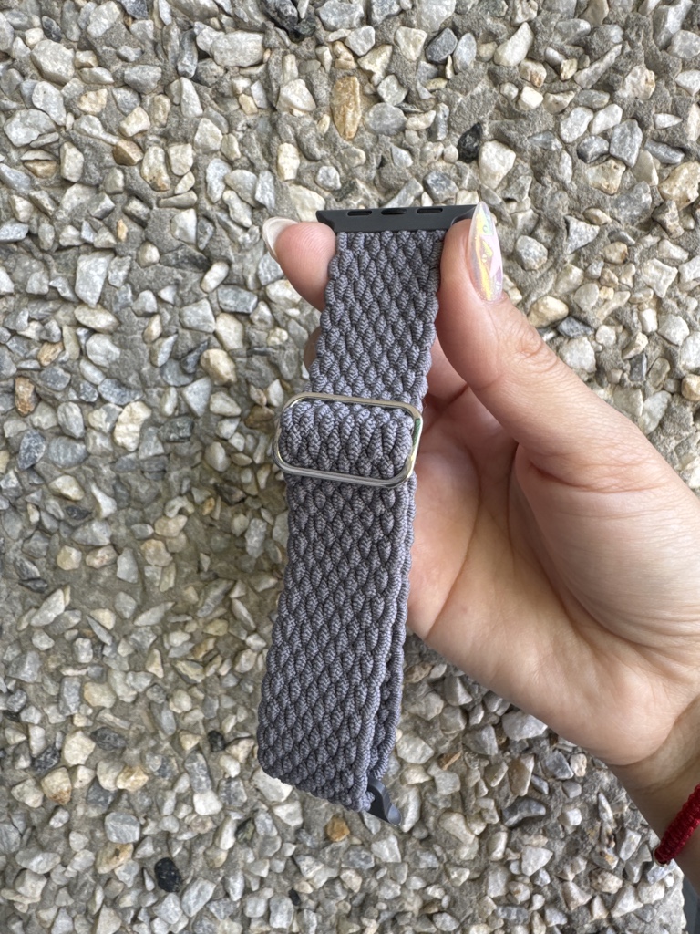 Correa elástica tejida gris