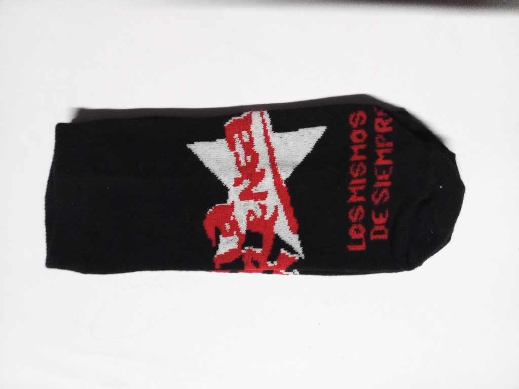 Medias negras estampadas