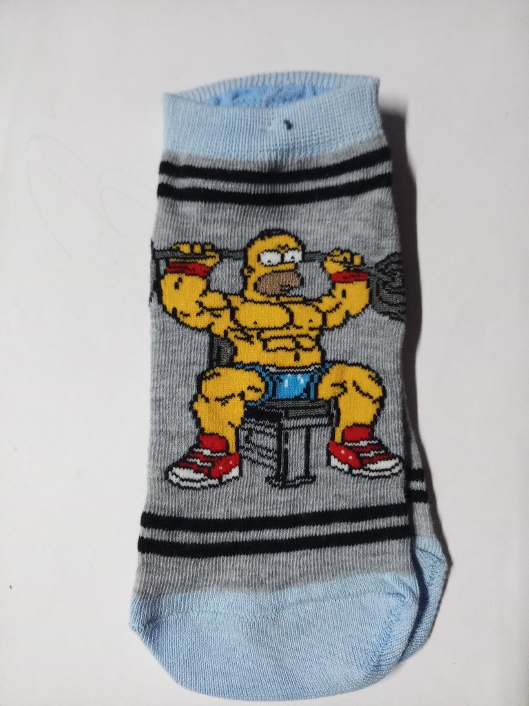 Medias Homer Simpson grises