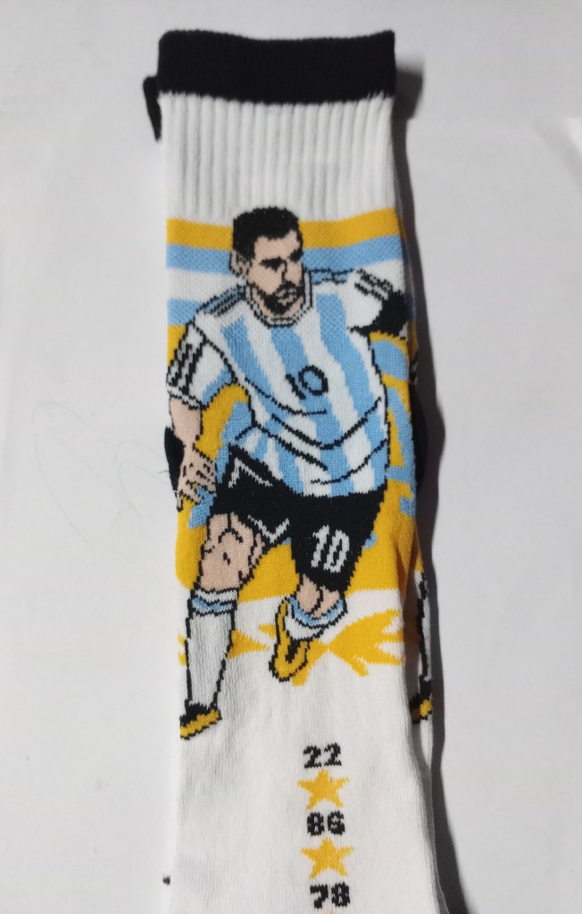 Medias Messi blancas y azules