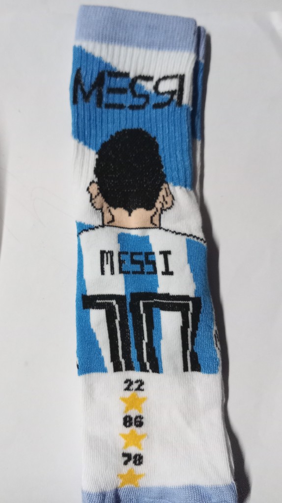 Medias Messi azules y blancas